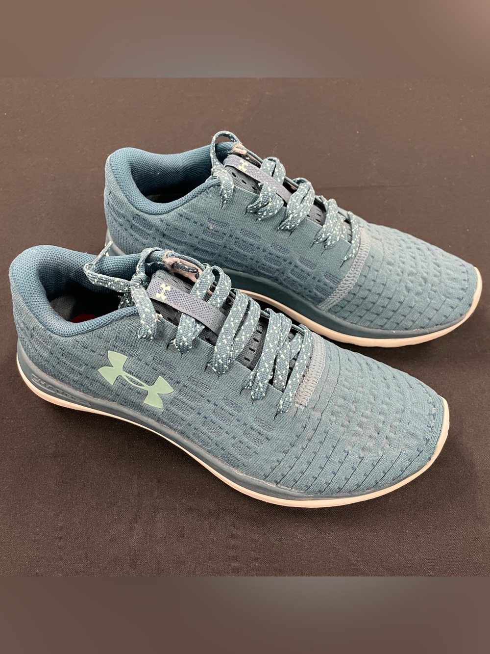 Practically Brand New! Under Armour Blue-Green Knit Training Sneakers